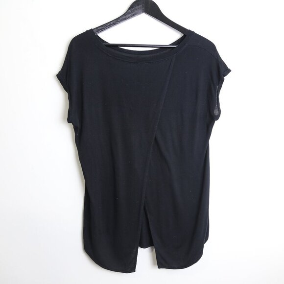 Aritzia Wilfred Split Open Back Curved Side Slit Pullover Shirt Size Medium - Picture 6 of 7